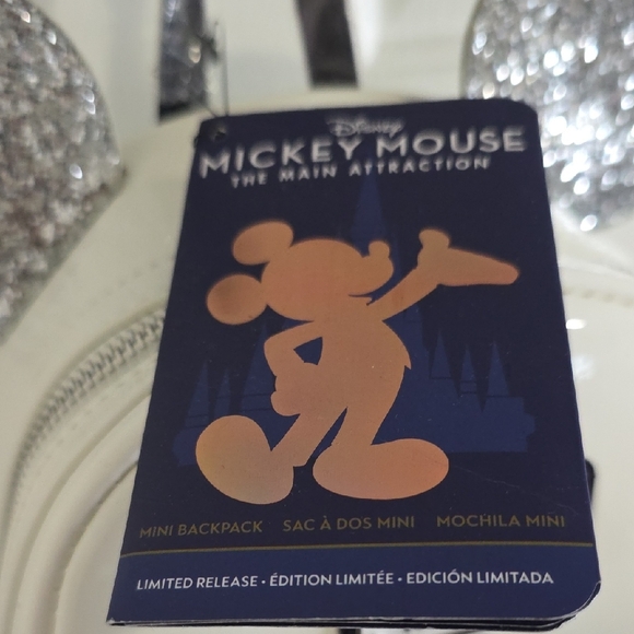 Disney Silver and White Mickey Mouse Backpack main image 6